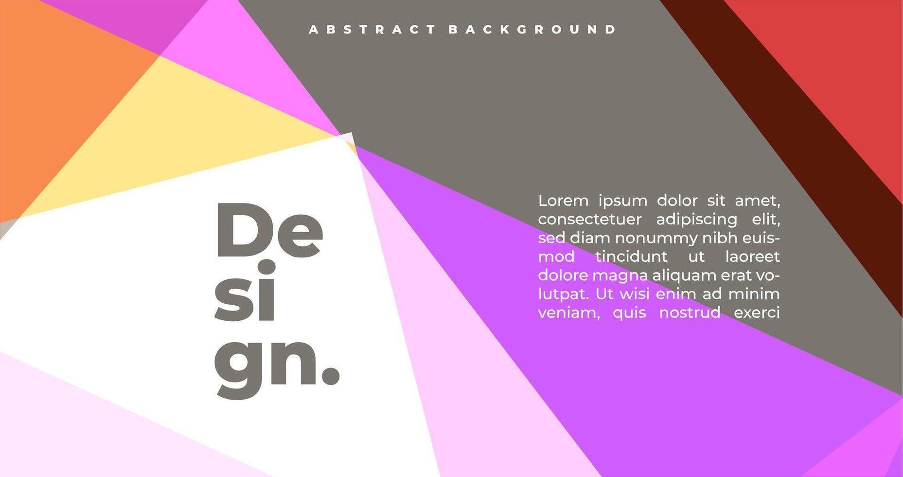 modern abstract elegant geometric background with dynamic color composition for cover banner presentation template vector