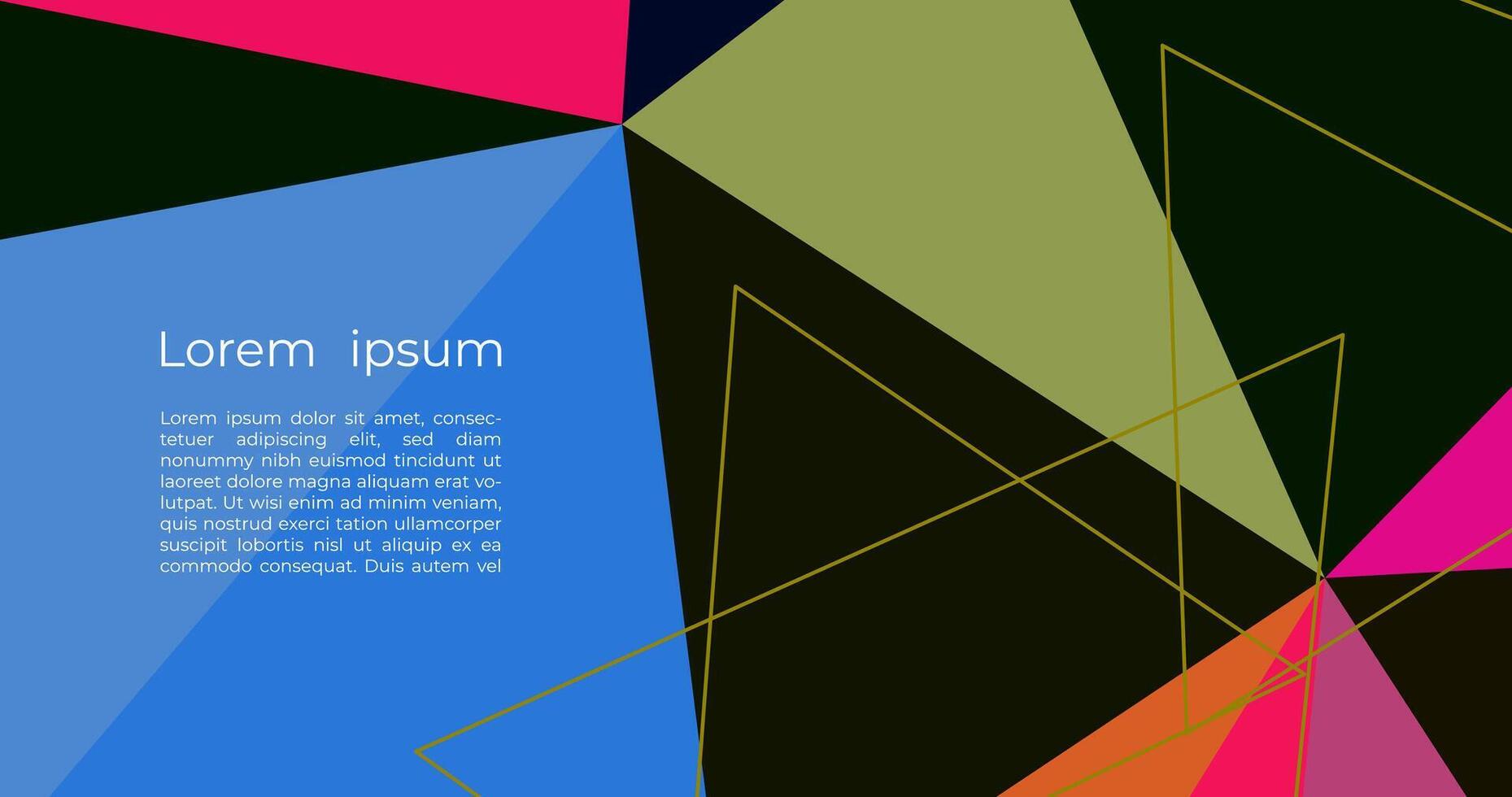 abstract background with triangles vector