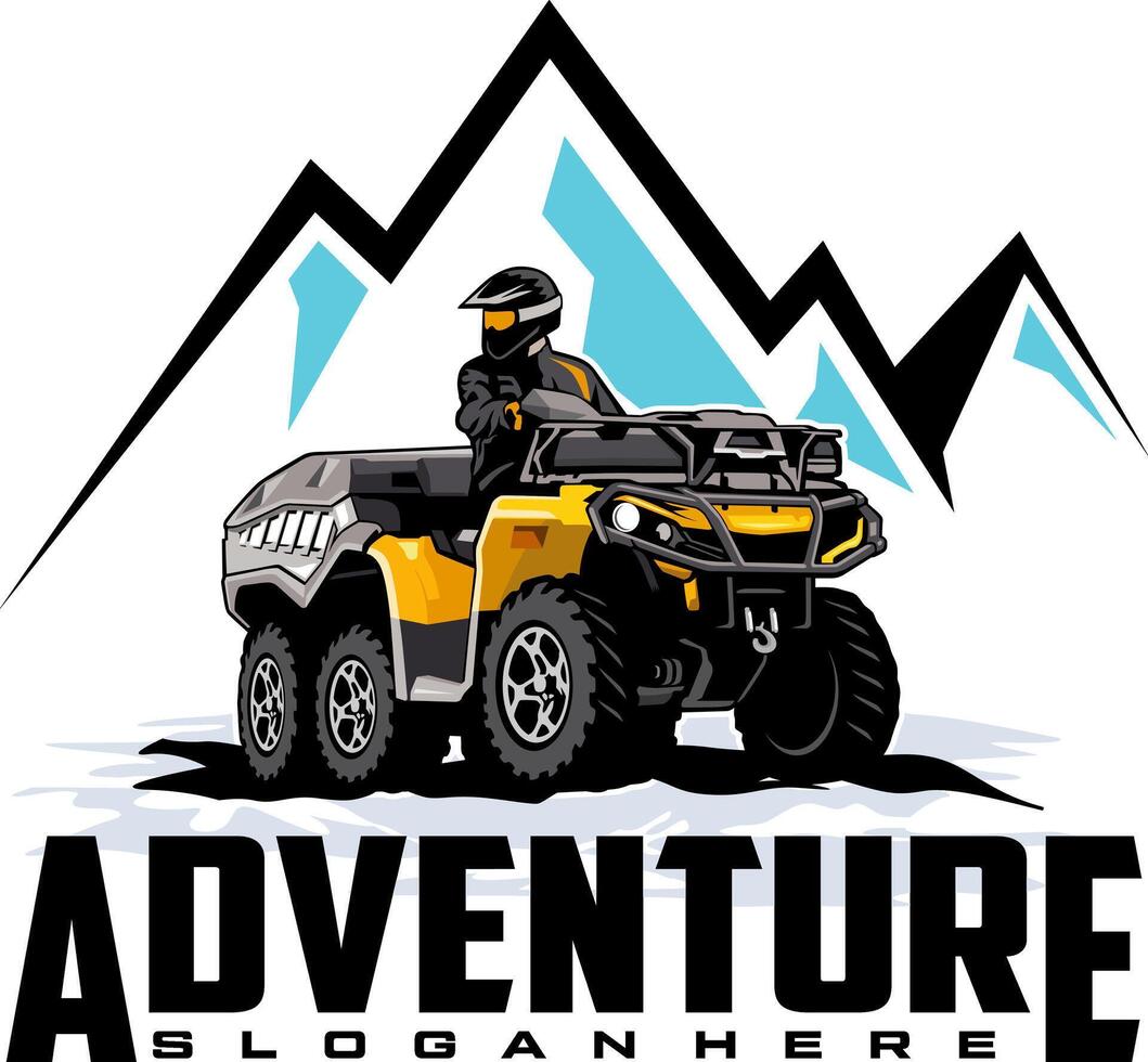 atv rider illustration image vector