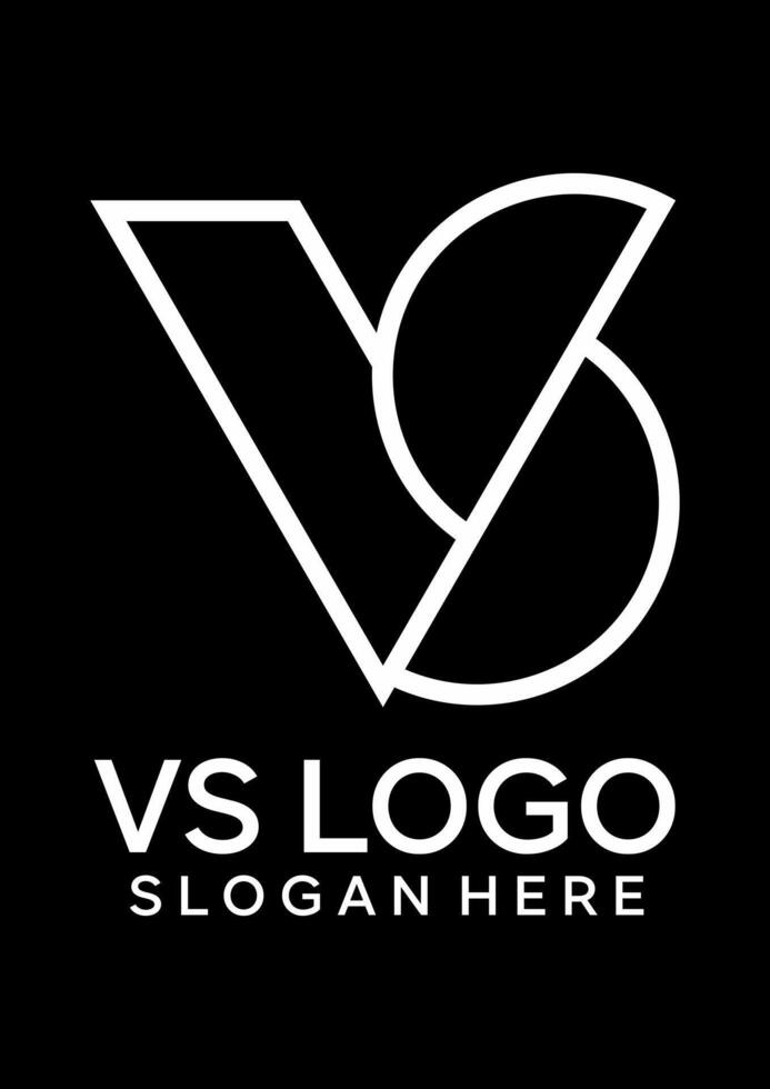 initial Vs idea logo design vector
