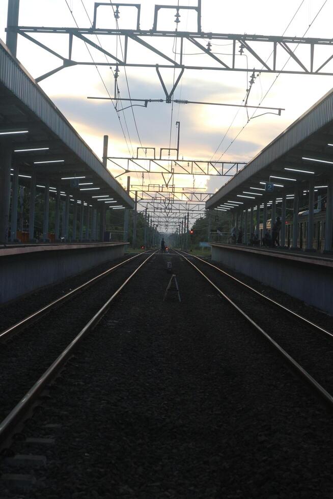 Sunset on the Railroad photo