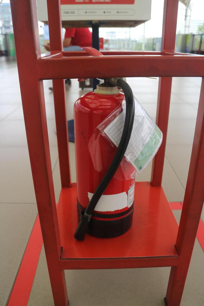 Fire Extinguisher on Stand photo