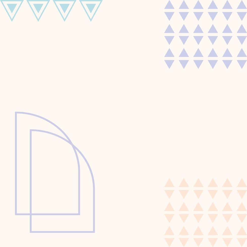 Flat geometric shape element background template vector