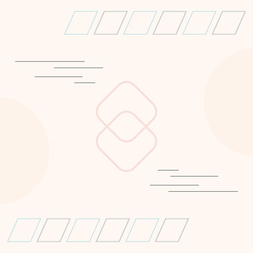 Flat geometric shape element background template vector