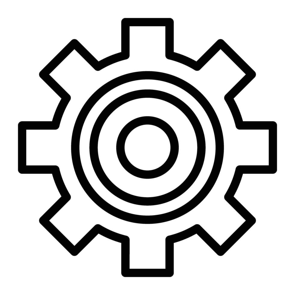 Configuration Line Icon Design vector