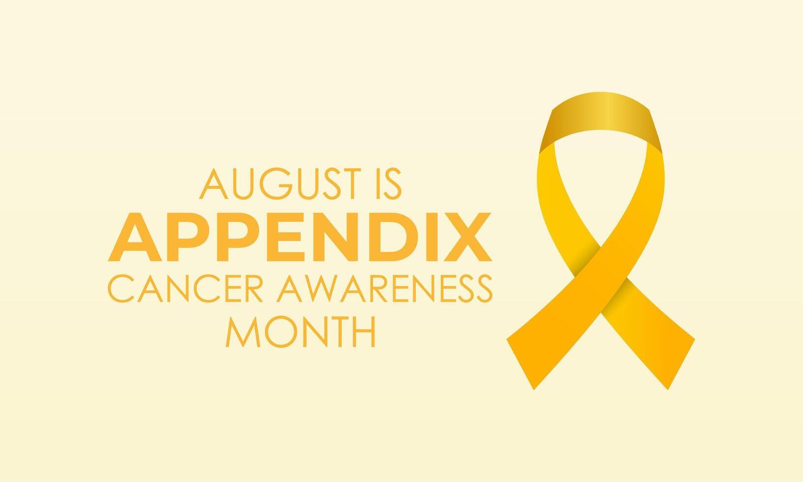Appendix Cancer Awareness Month background template. Holiday concept. Health awareness Banner poster, flyer and background design. vector