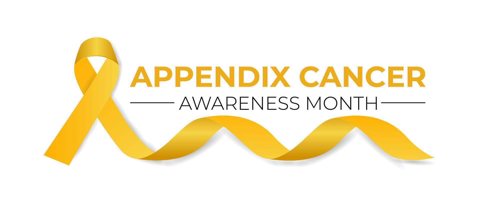 Appendix Cancer Awareness Month background template. Holiday concept. Health awareness Banner poster, flyer and background design. vector