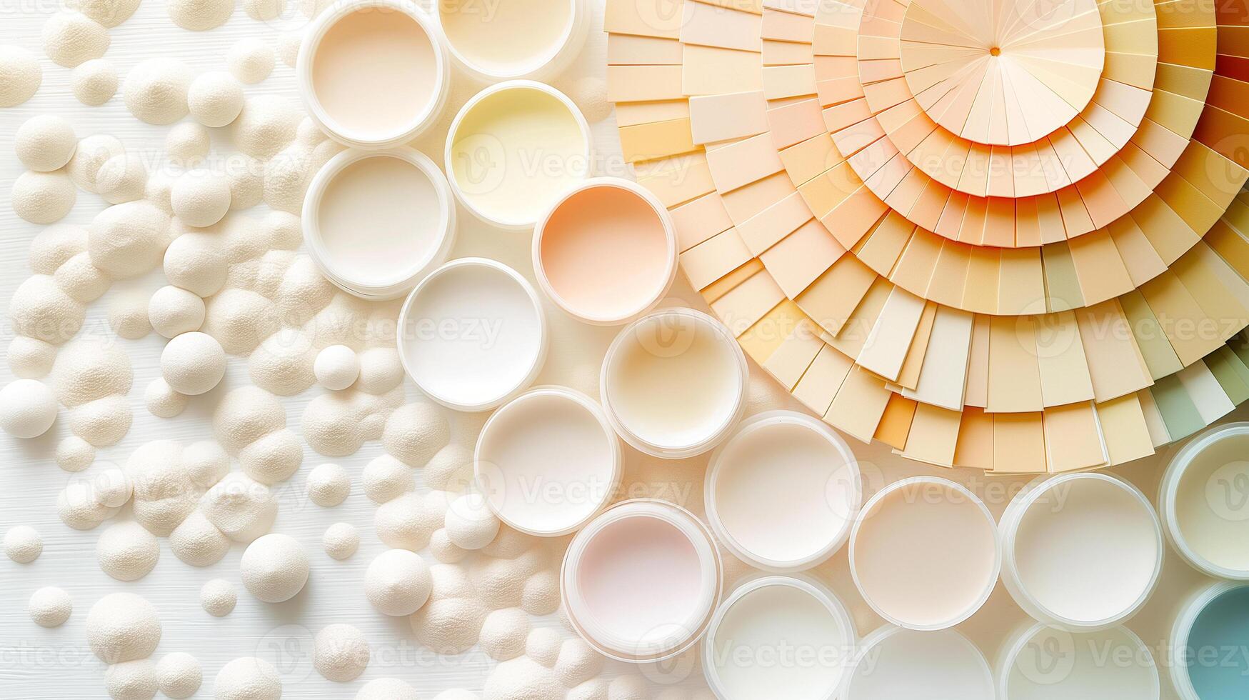 Gradient Circles and Textures on Soft Background photo