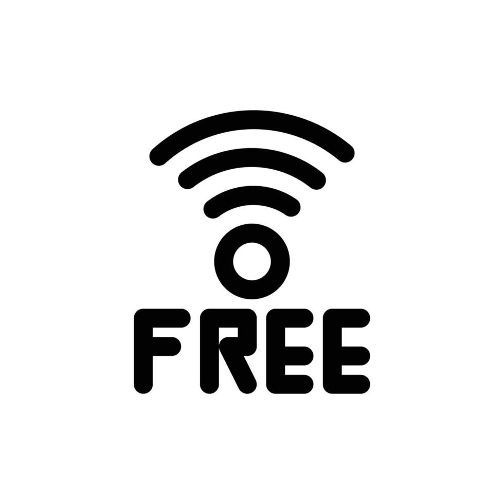 free wi-fi icon vector