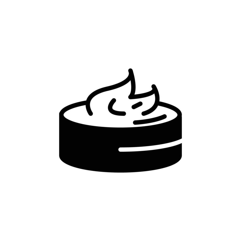 face cream icon solid style vector