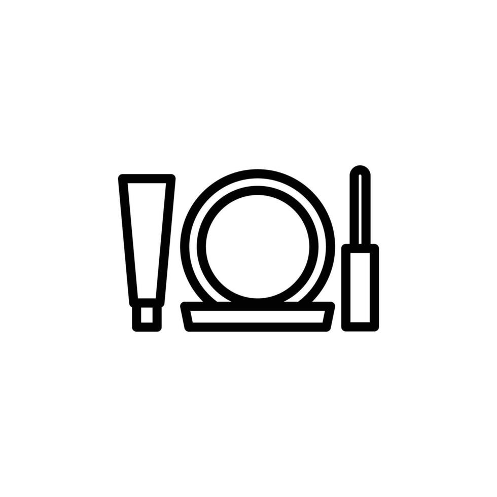 set cosmetic icon line style vector