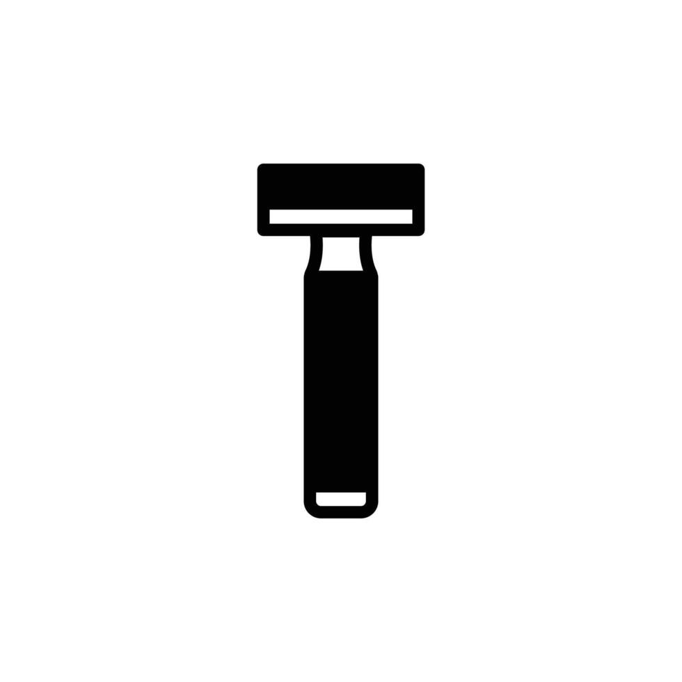 razor icon solid style vector