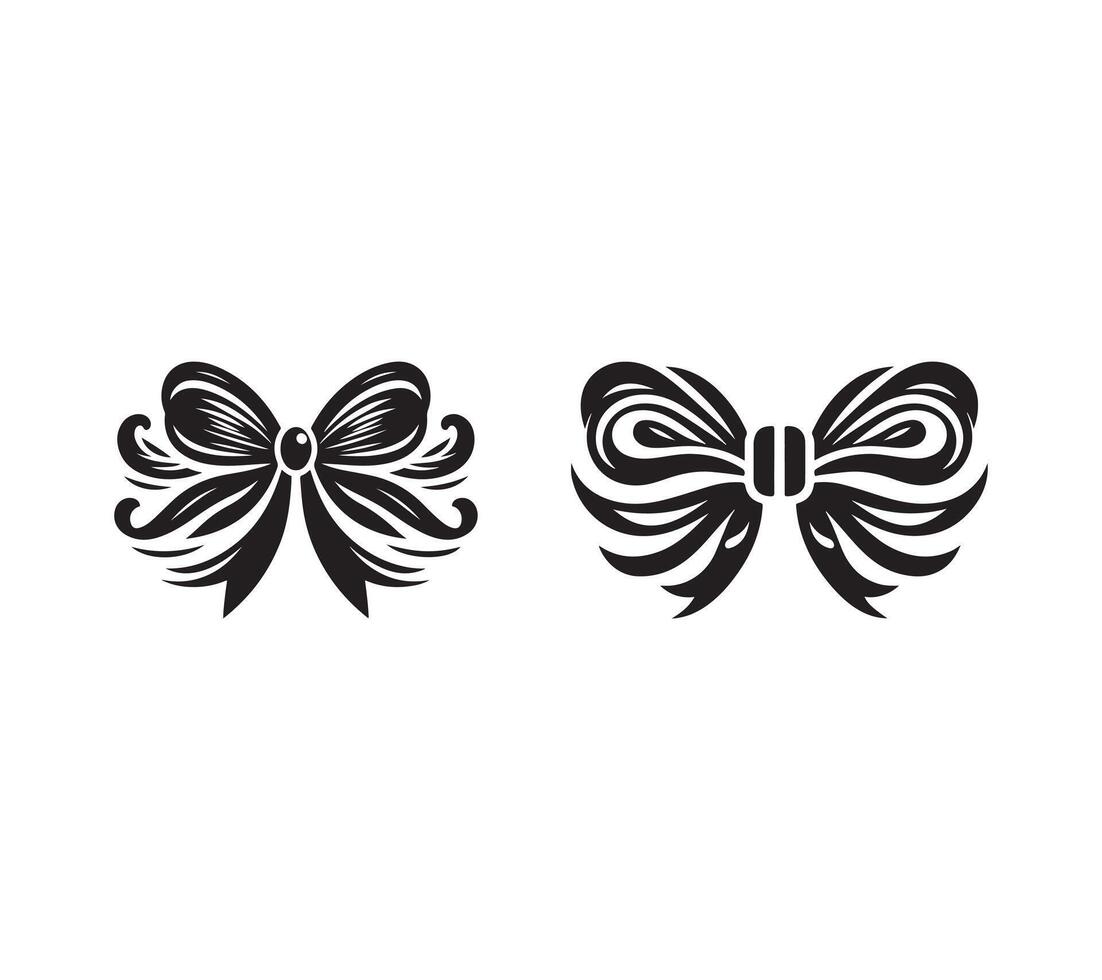 Bow silhouette art vector
