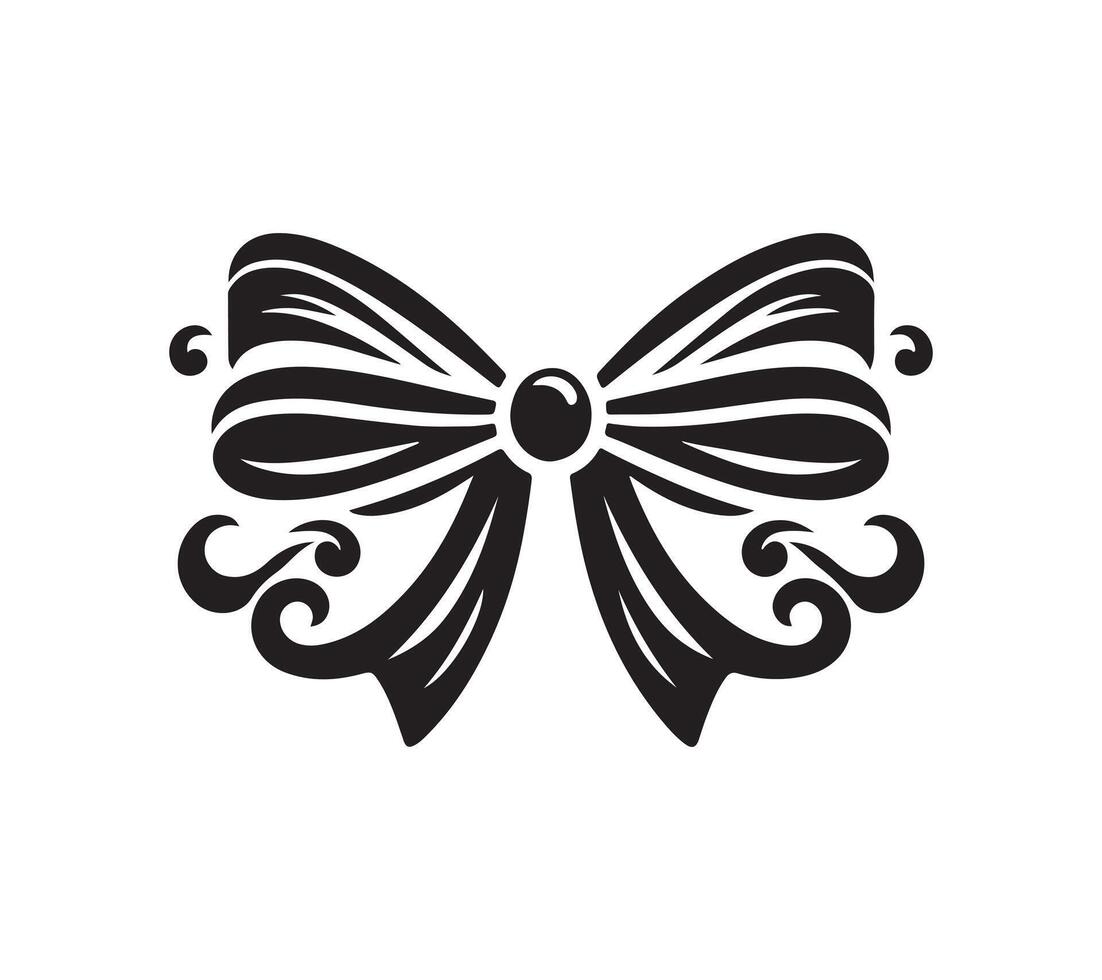 Bow silhouette art vector