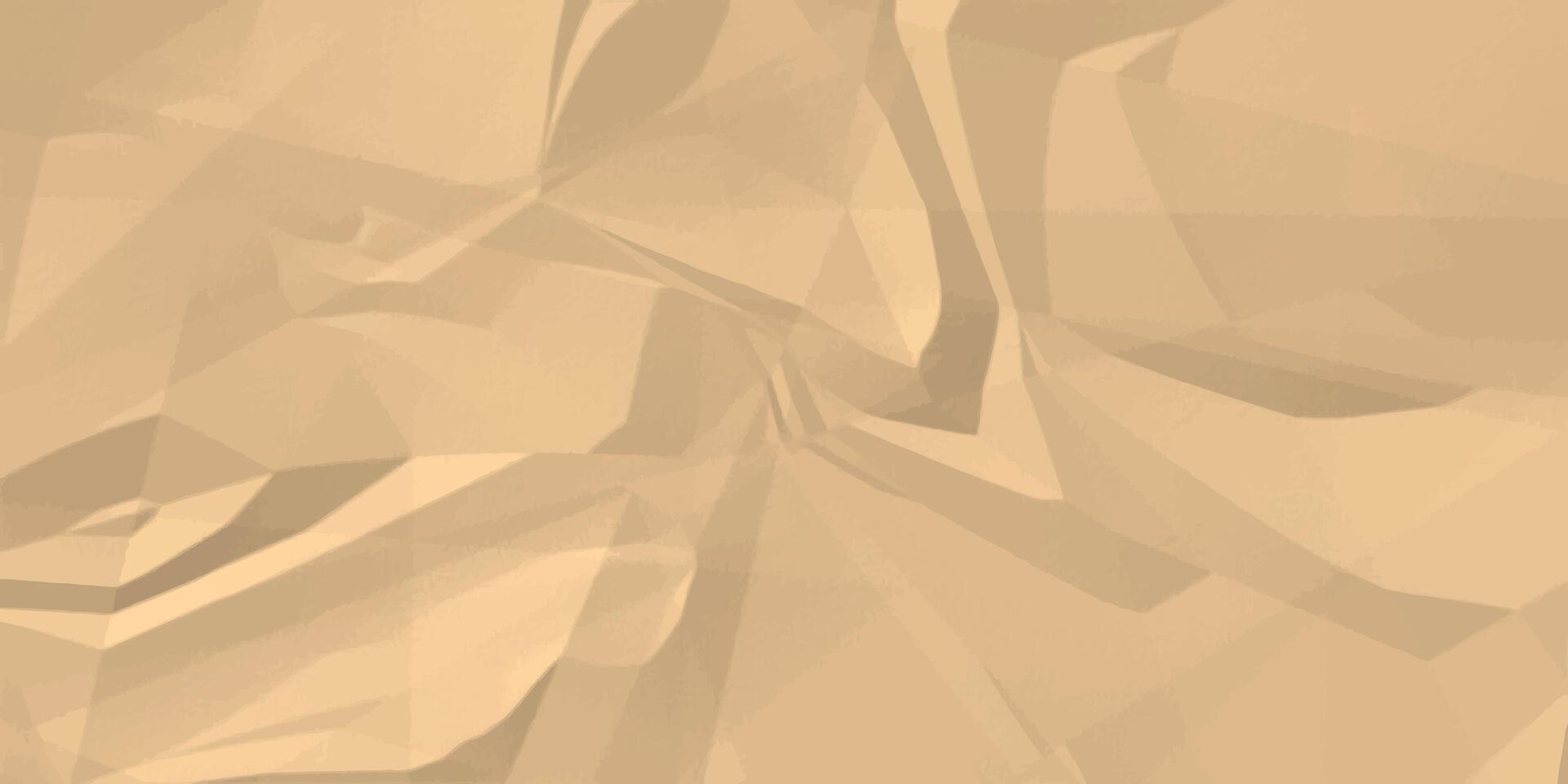 Old crumpled wrinkled paper texture background vector