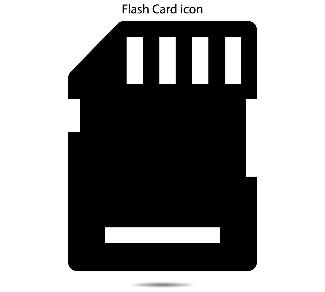 Flash Card icon vector