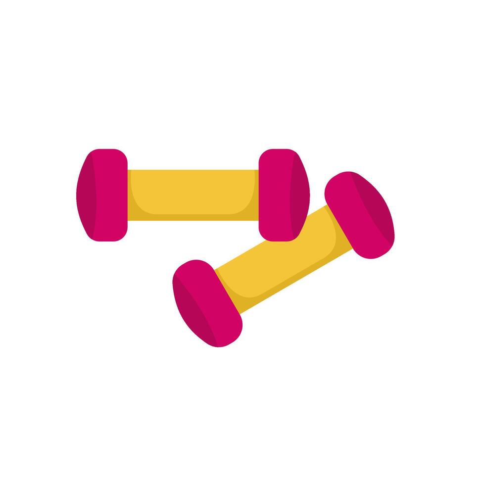 Dumbbells Flat Illustration vector