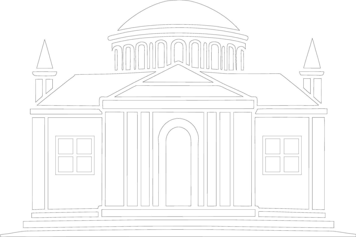 house coloring page for adults vector