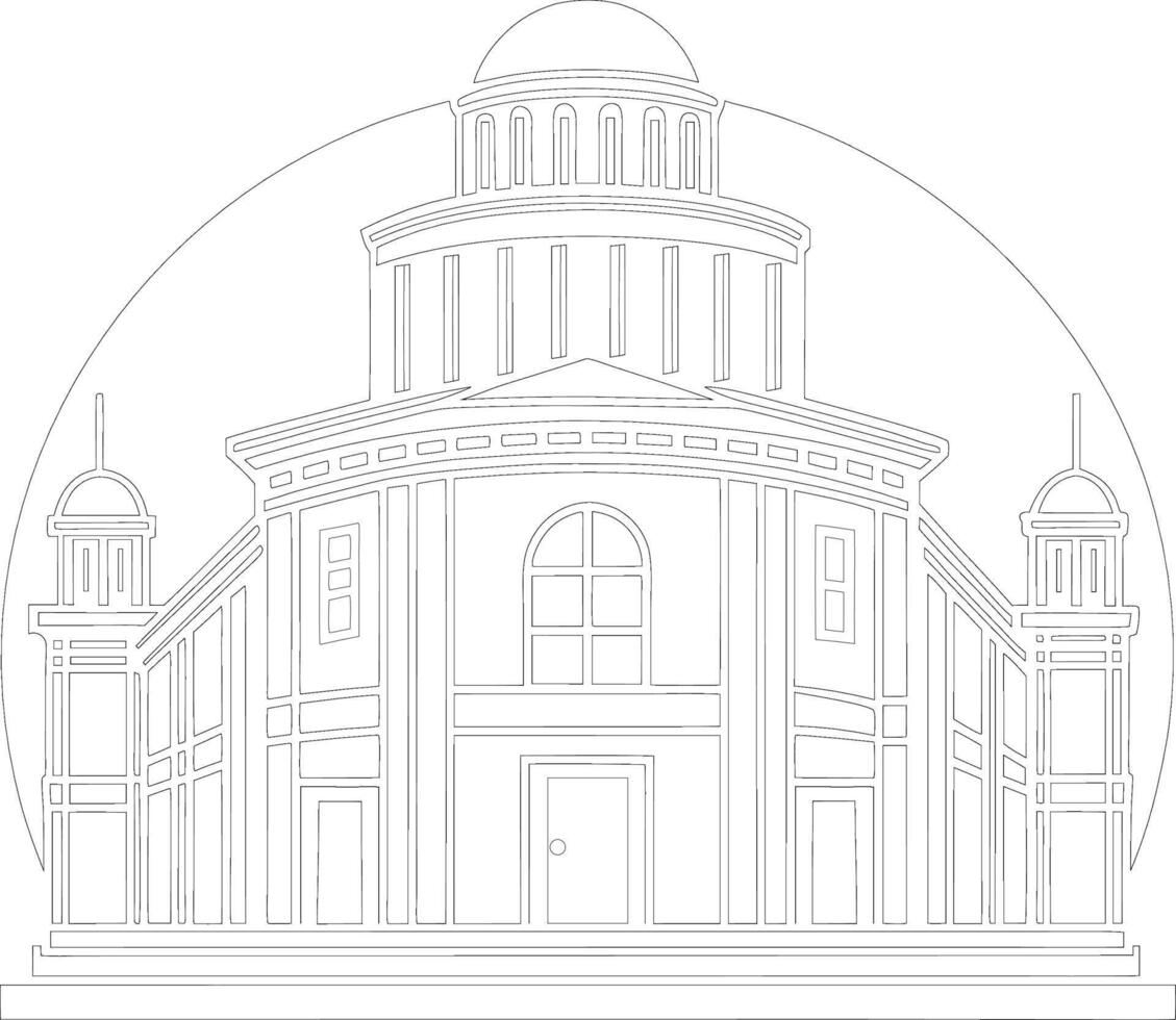house coloring page for adults vector