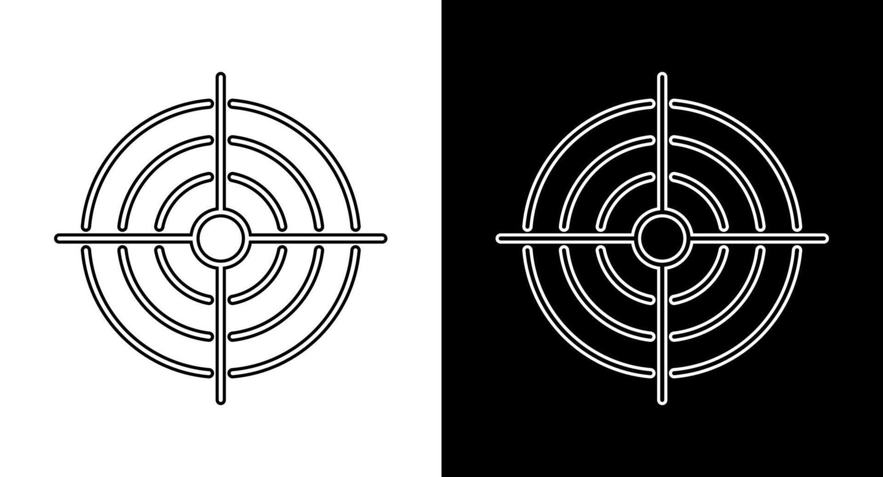 Precision icon collection for web, ui, mobile apps. Precision sign symbol. vector