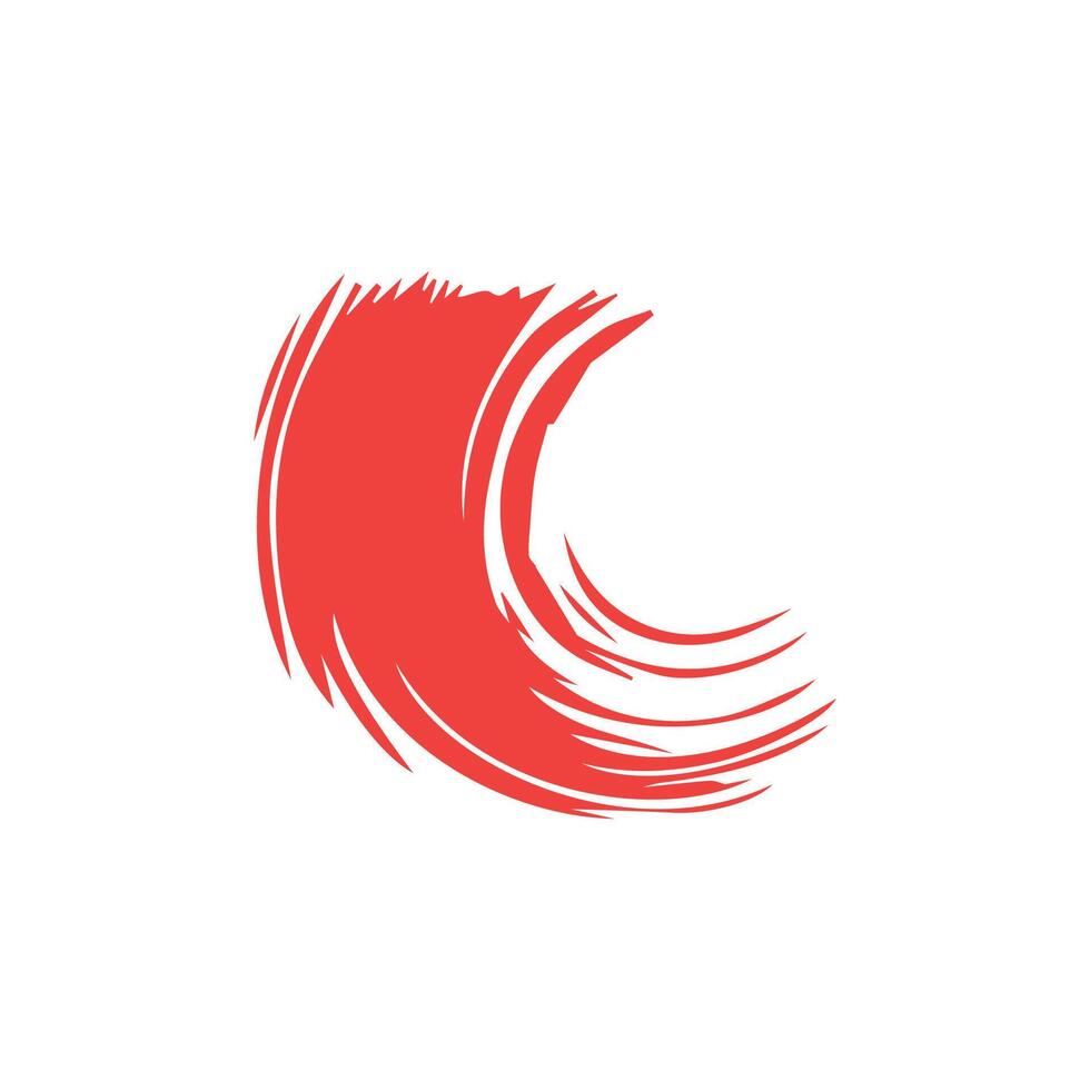 Red ink brush strokes isolated on white background. Grunge graphic elements. Dirty texture banners. Ink splatters. vector