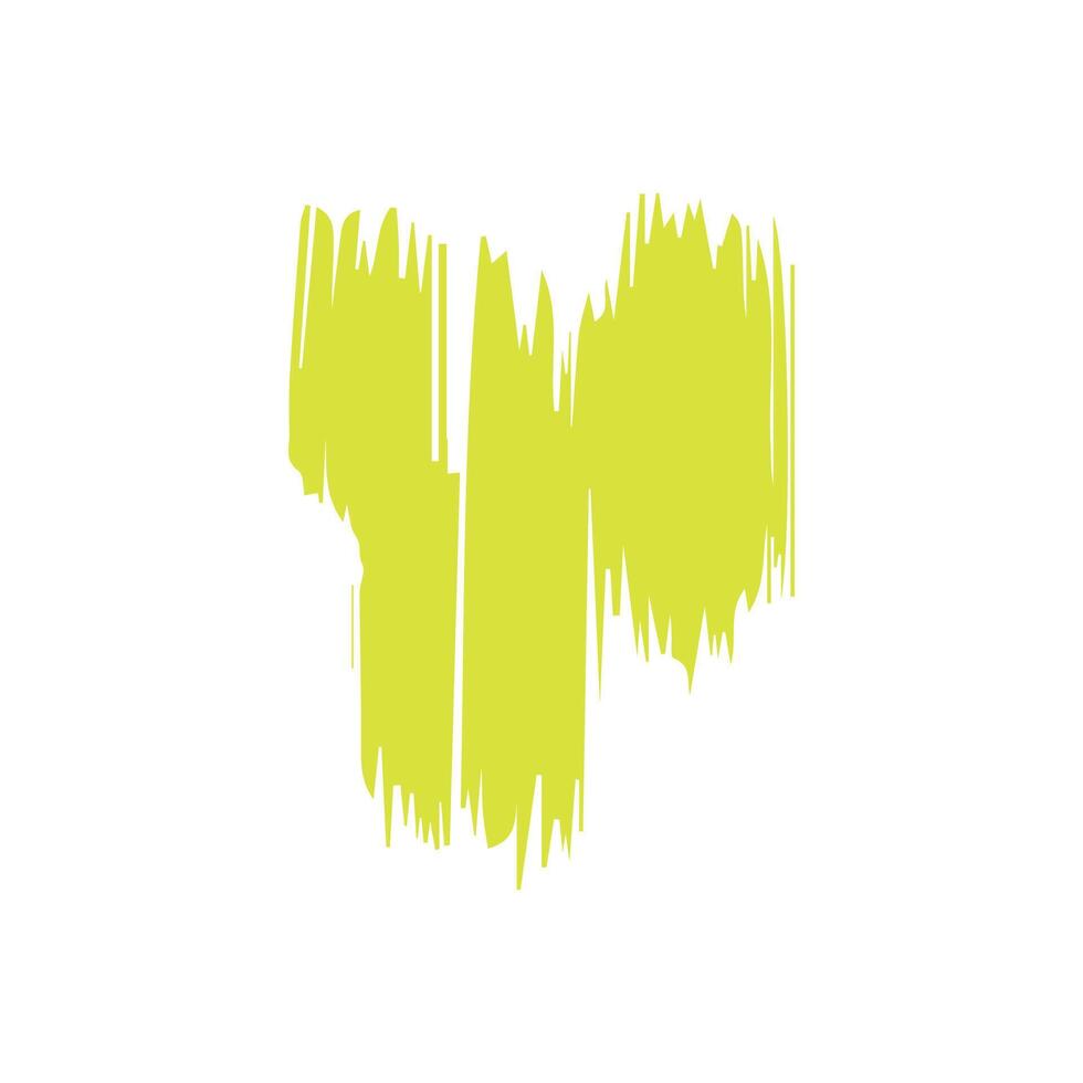 Green ink brush strokes isolated on white background. Grunge graphic elements. Dirty texture banners. Ink splatters. vector