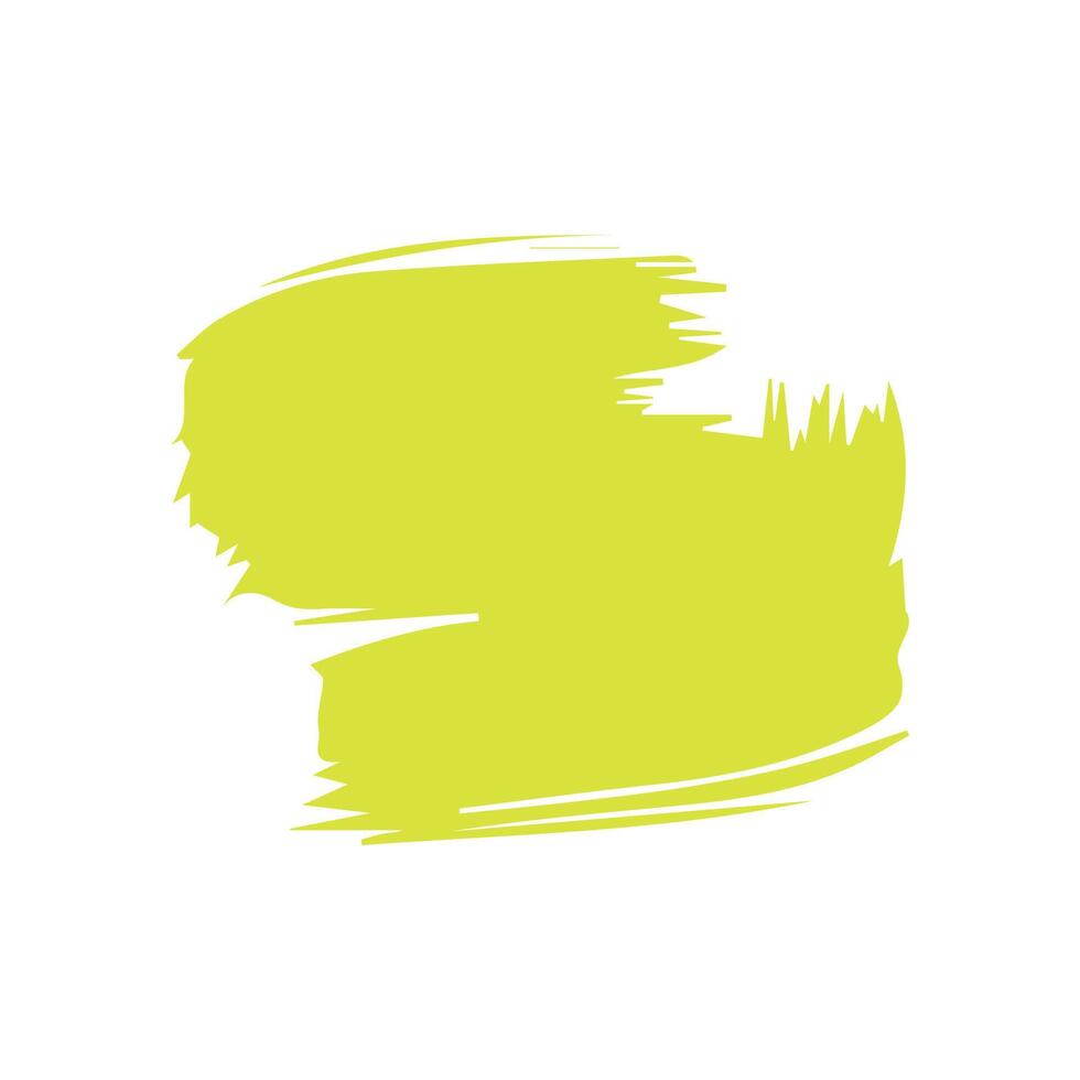 Green ink brush strokes isolated on white background. Grunge graphic elements. Dirty texture banners. Ink splatters. vector