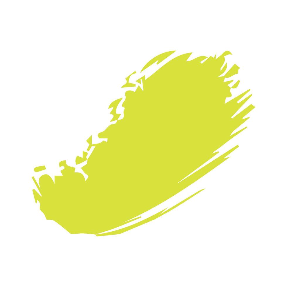 Green ink brush strokes isolated on white background. Grunge graphic elements. Dirty texture banners. Ink splatters. vector