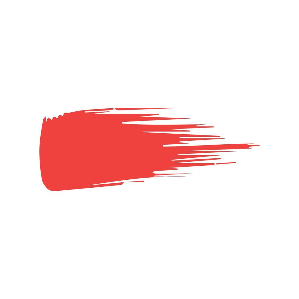 Red ink brush strokes isolated on white background. Grunge graphic elements. Dirty texture banners. Ink splatters. vector