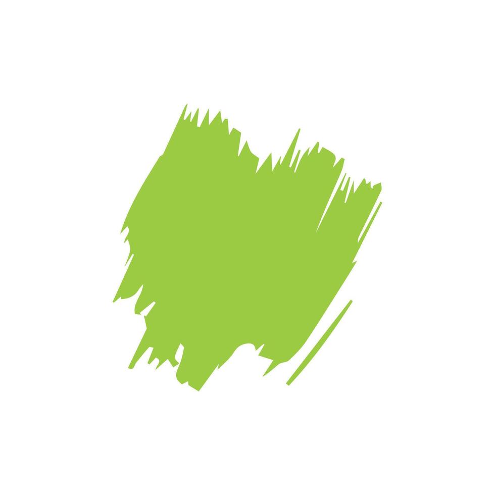 Green ink brush strokes isolated on white background. Grunge graphic elements. Dirty texture banners. Ink splatters. vector