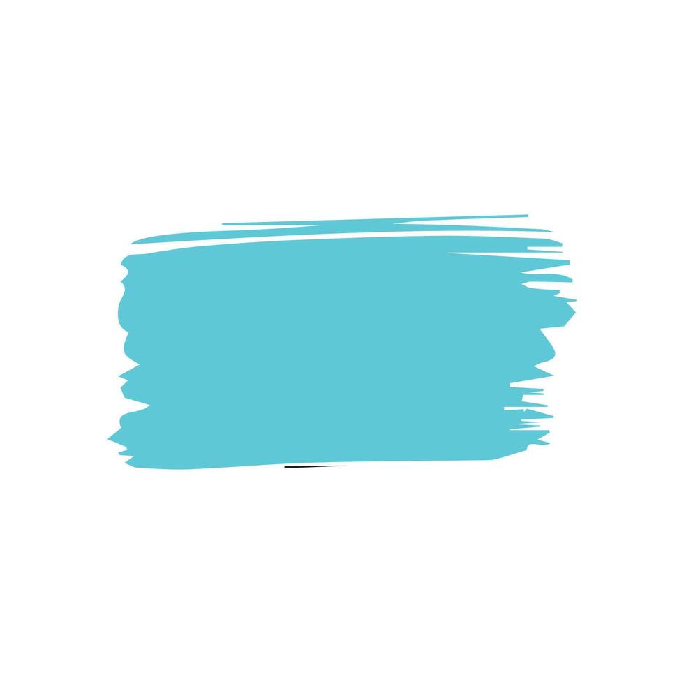 Blue ink brush strokes isolated on white background. Grunge graphic elements. Dirty texture banners. Ink splatters. vector