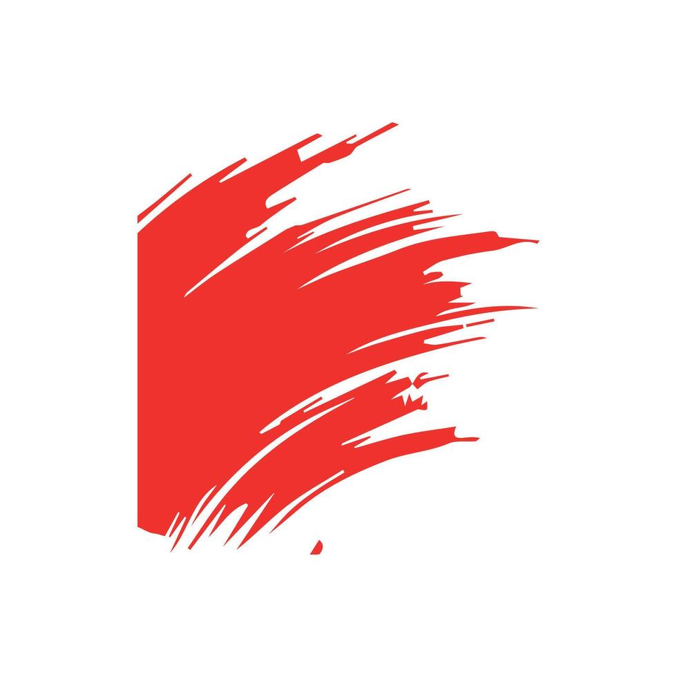 Red ink brush strokes isolated on white background. Grunge graphic elements. Dirty texture banners. Ink splatters. vector