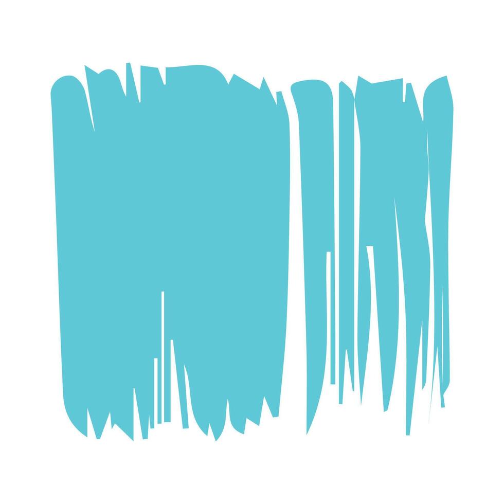 Blue ink brush strokes isolated on white background. Grunge graphic elements. Dirty texture banners. Ink splatters. vector