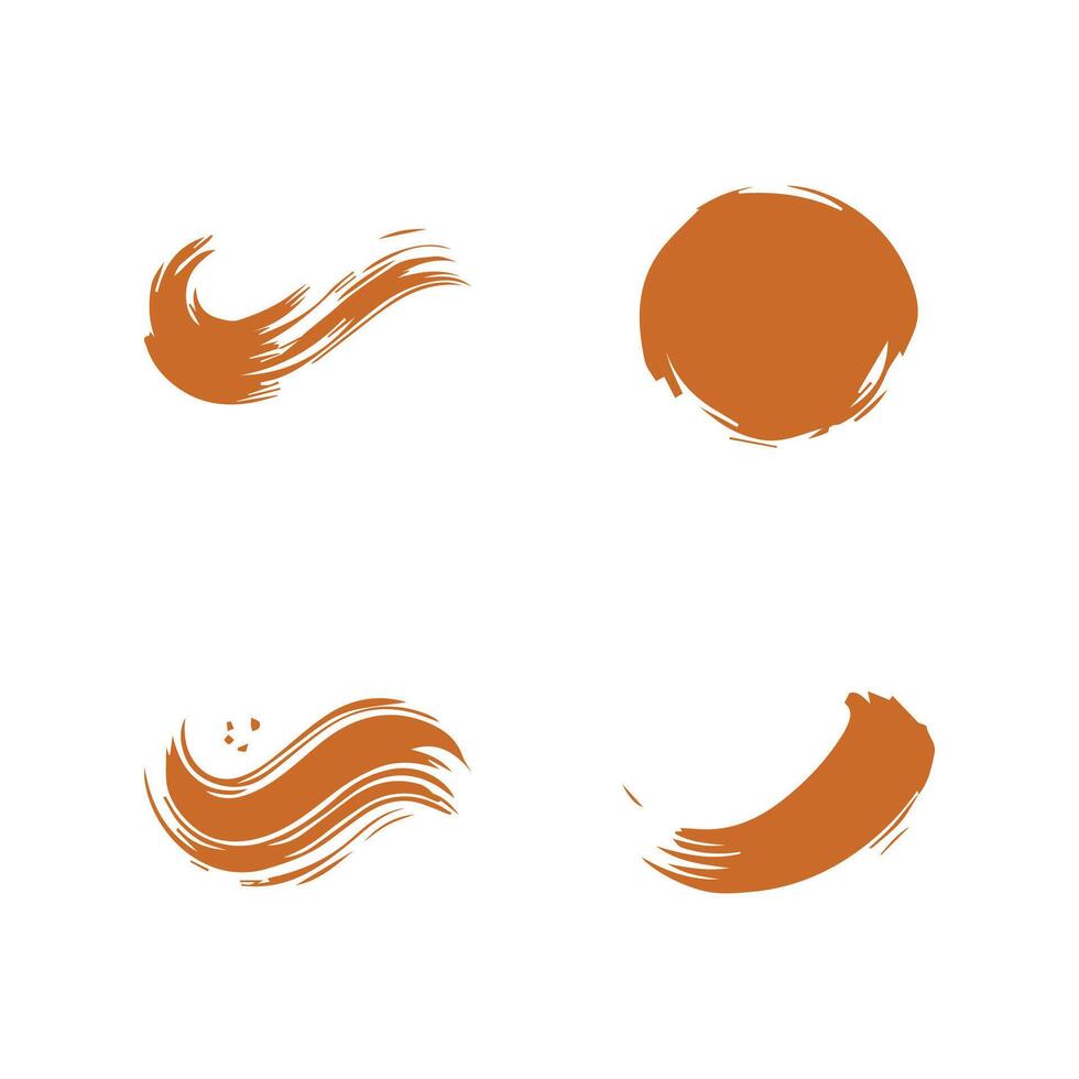 ink brush strokes isolated on white background. Grunge graphic elements. Dirty texture banners. Ink splatters. vector