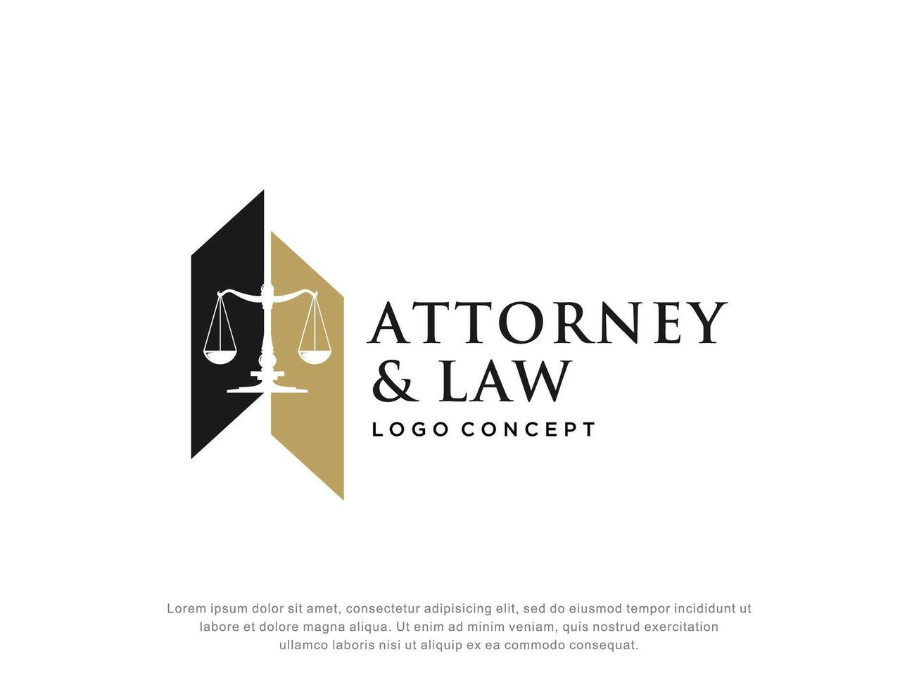 attorney and law logo. modern design.abstract style. vector