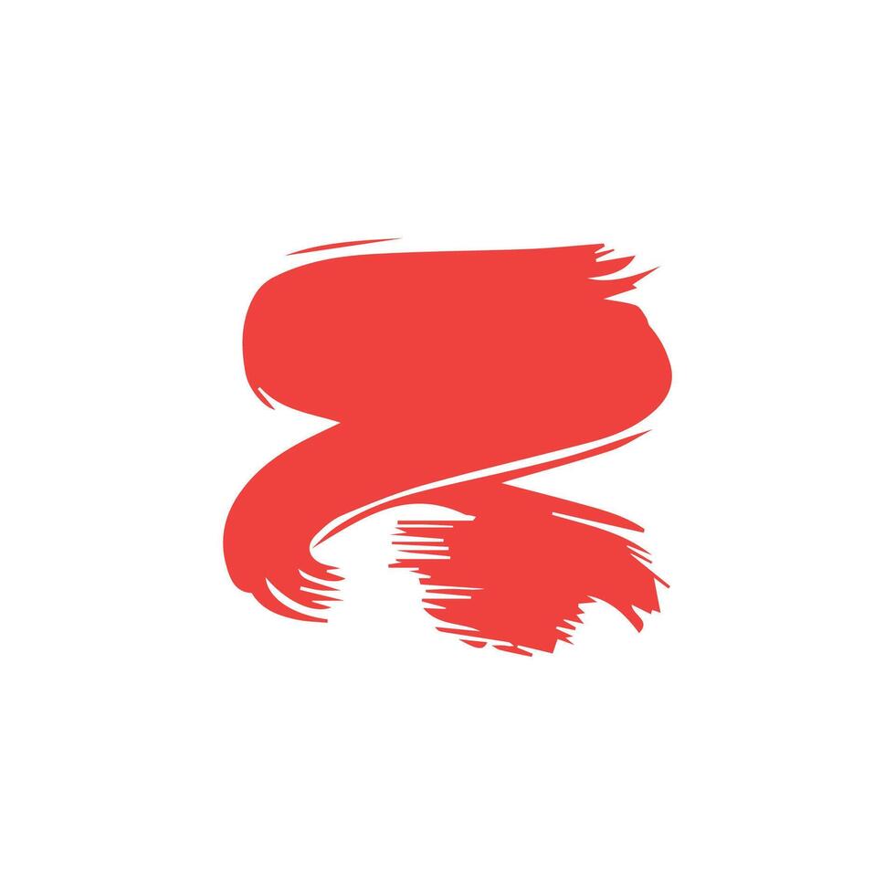 Red ink brush strokes isolated on white background. Grunge graphic elements. Dirty texture banners. Ink splatters. vector