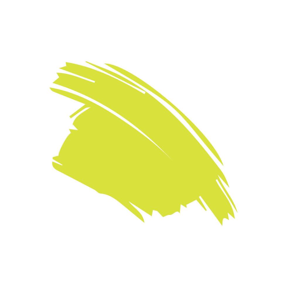 Green ink brush strokes isolated on white background. Grunge graphic elements. Dirty texture banners. Ink splatters. vector