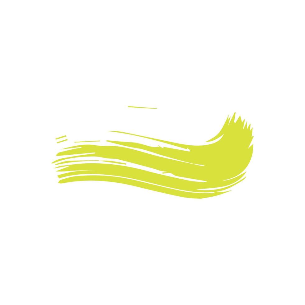 Green ink brush strokes isolated on white background. Grunge graphic elements. Dirty texture banners. Ink splatters. vector