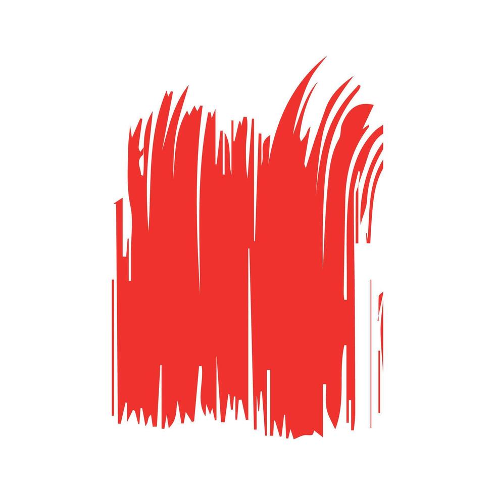 Red ink brush strokes isolated on white background. Grunge graphic elements. Dirty texture banners. Ink splatters. vector