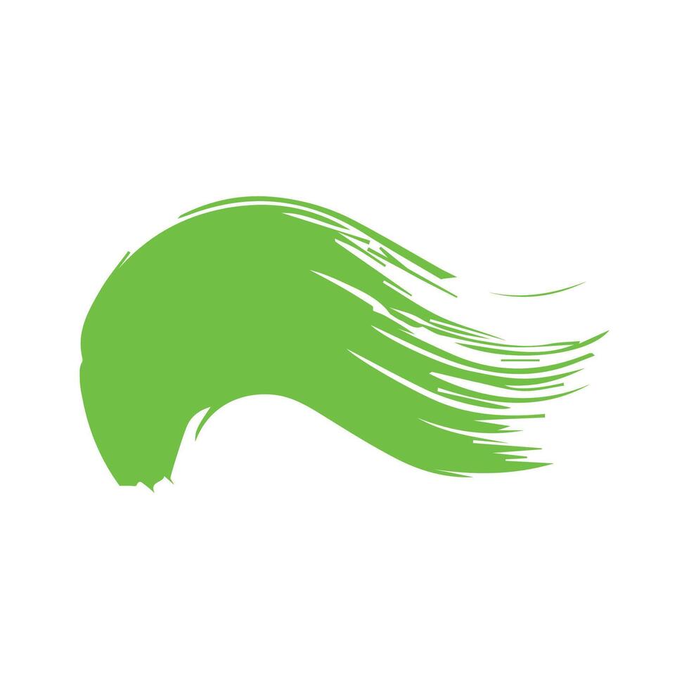 Green ink brush strokes isolated on white background. Grunge graphic elements. Dirty texture banners. Ink splatters. vector