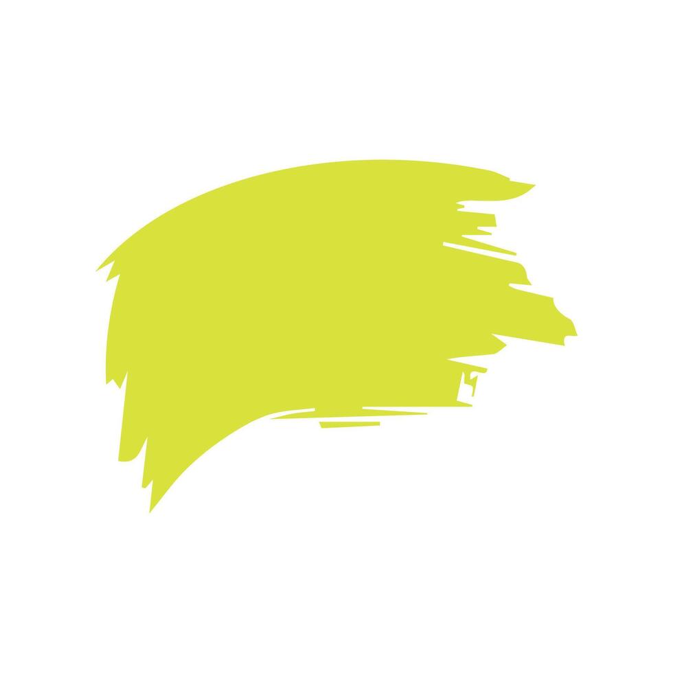 Green ink brush strokes isolated on white background. Grunge graphic elements. Dirty texture banners. Ink splatters. vector