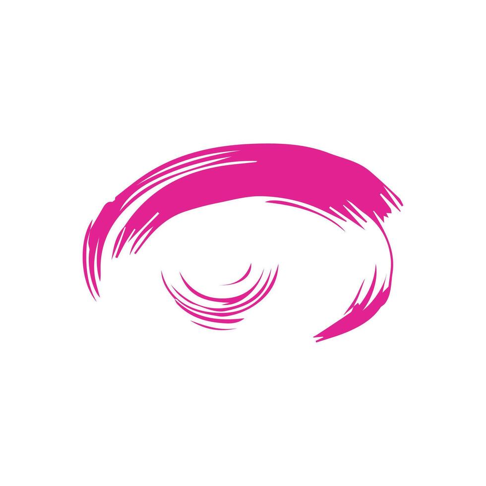 Pink ink brush strokes isolated on white background. Grunge graphic elements. Dirty texture banners. Ink splatters. vector