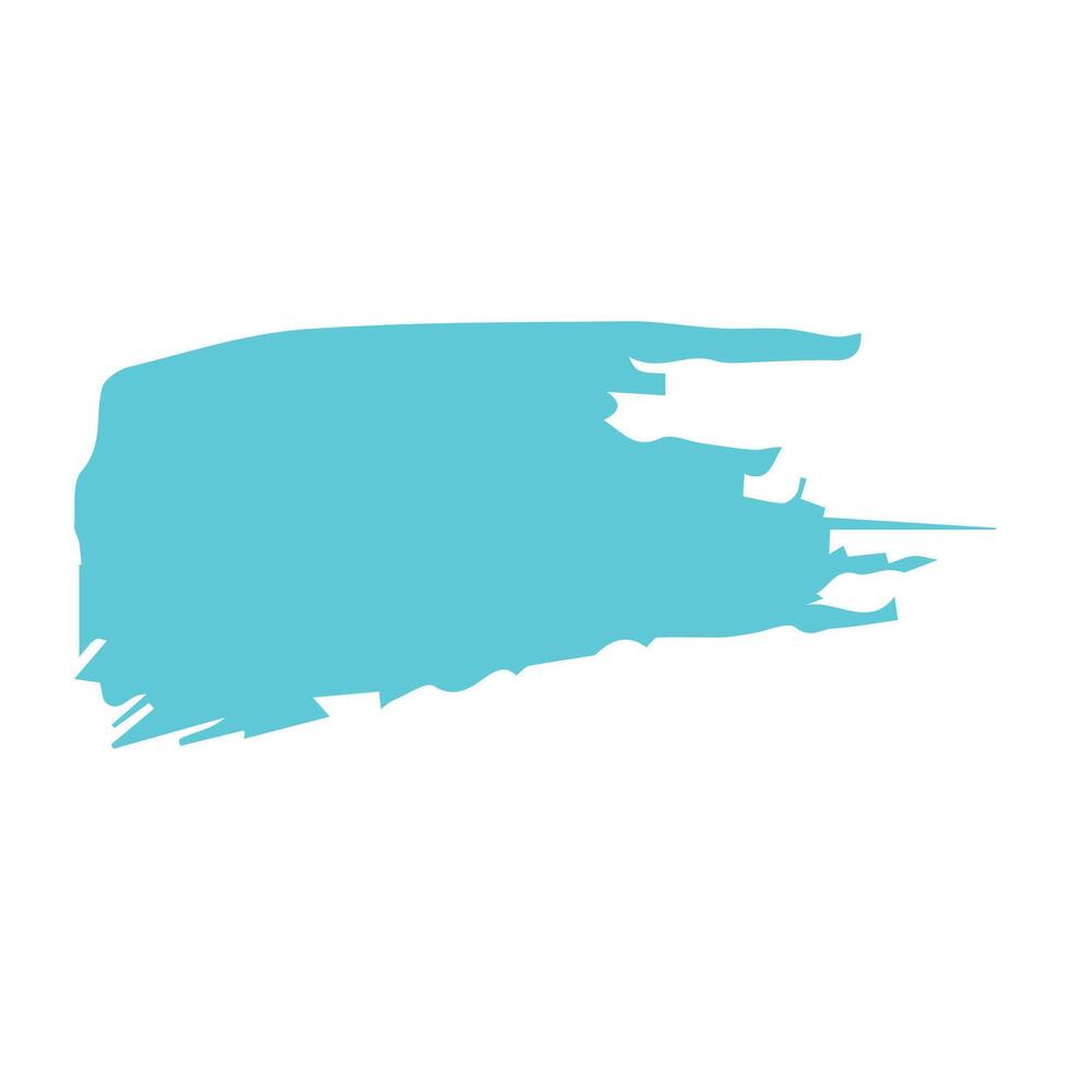 Blue ink brush strokes isolated on white background. Grunge graphic elements. Dirty texture banners. Ink splatters. vector