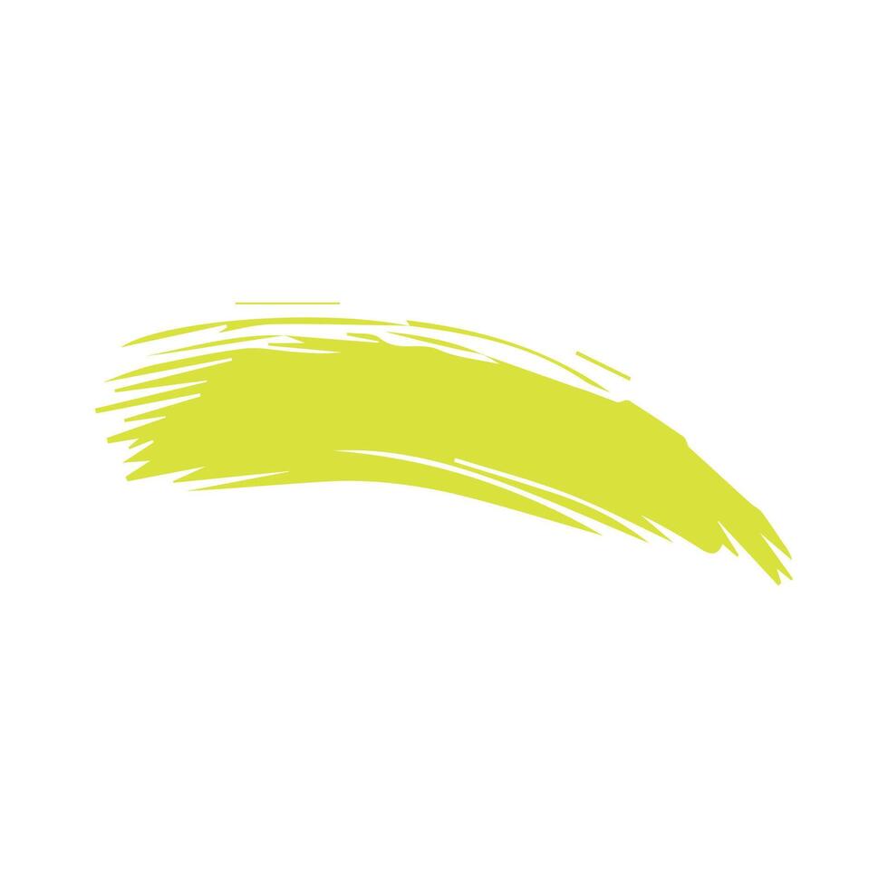 Green ink brush strokes isolated on white background. Grunge graphic elements. Dirty texture banners. Ink splatters. vector