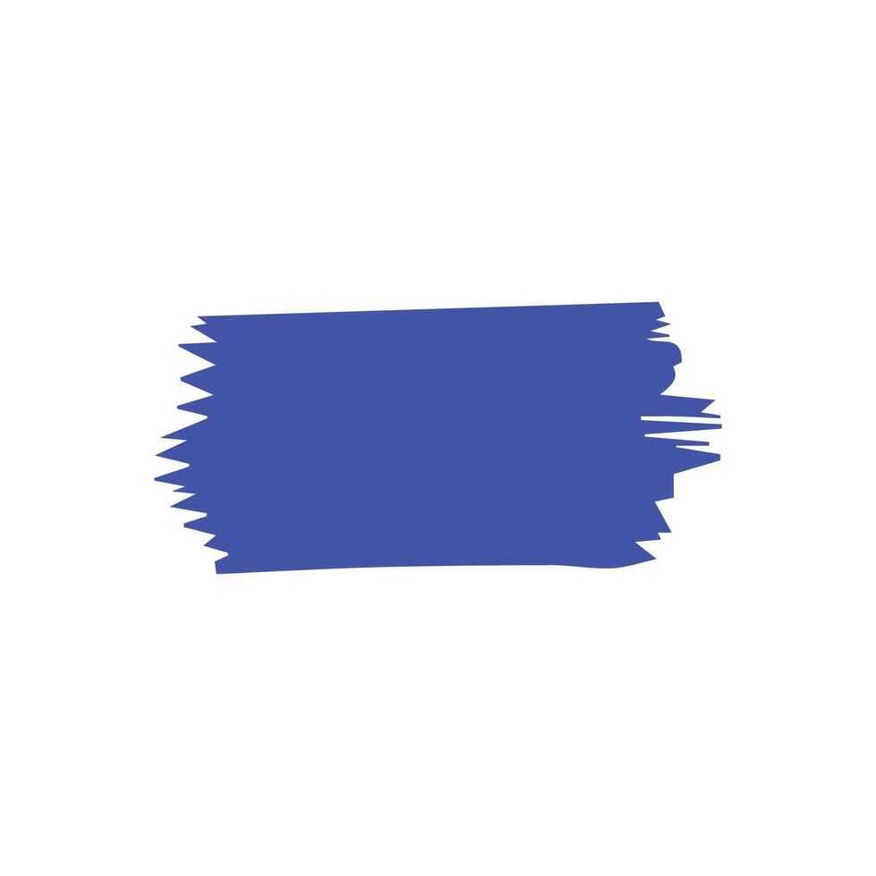 Blue ink brush strokes isolated on white background. Grunge graphic elements. Dirty texture banners. Ink splatters. vector