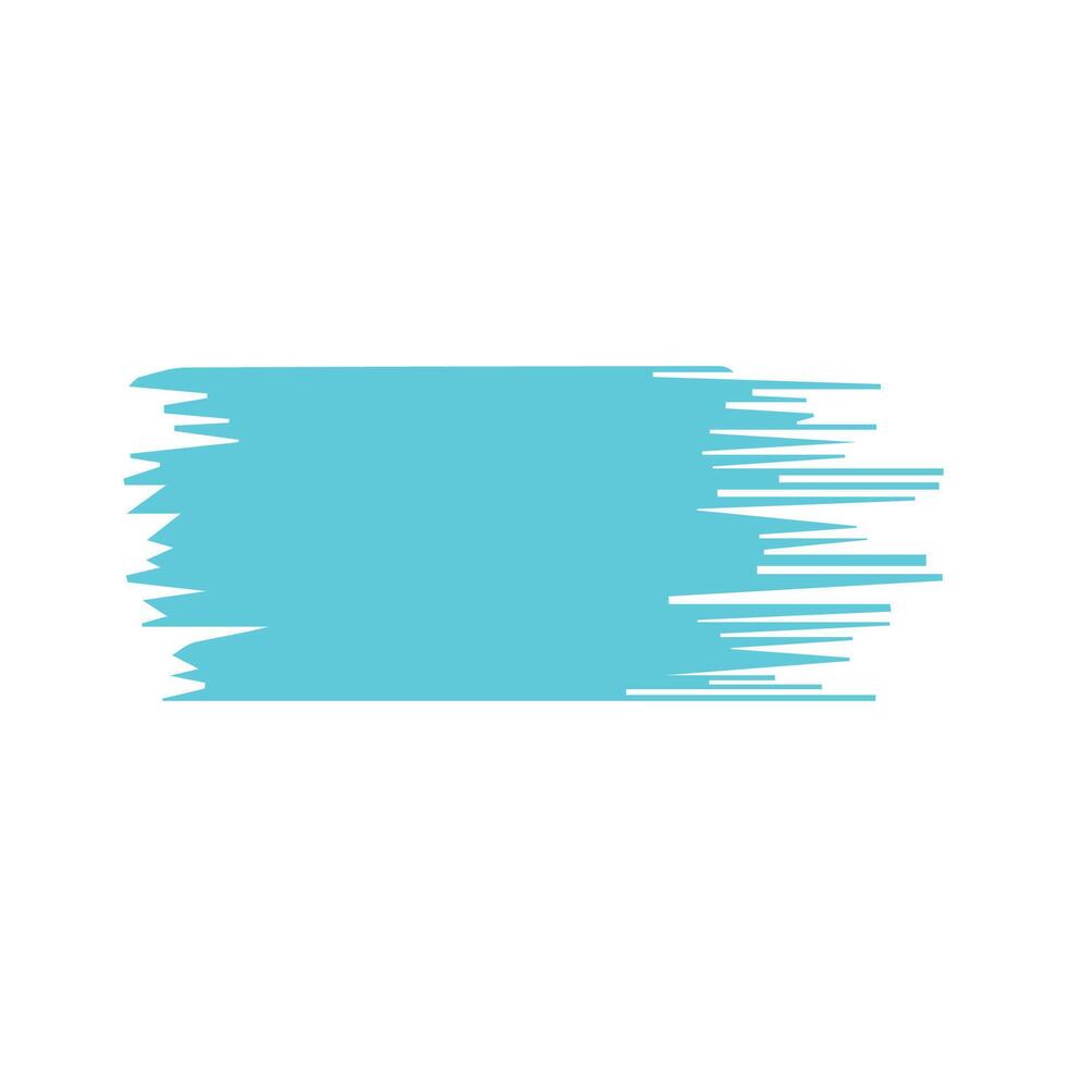 Blue ink brush strokes isolated on white background. Grunge graphic elements. Dirty texture banners. Ink splatters. vector