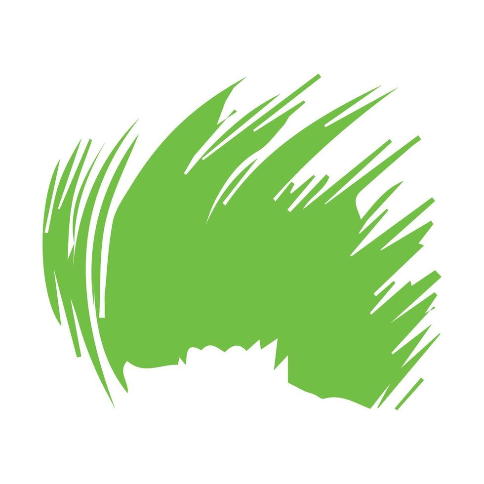 Green ink brush strokes isolated on white background. Grunge graphic elements. Dirty texture banners. Ink splatters. vector