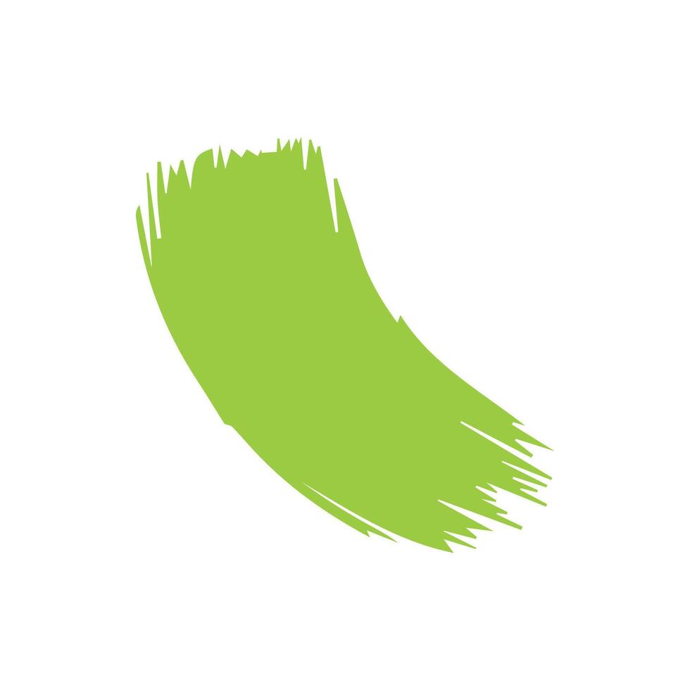 Green ink brush strokes isolated on white background. Grunge graphic elements. Dirty texture banners. Ink splatters. vector