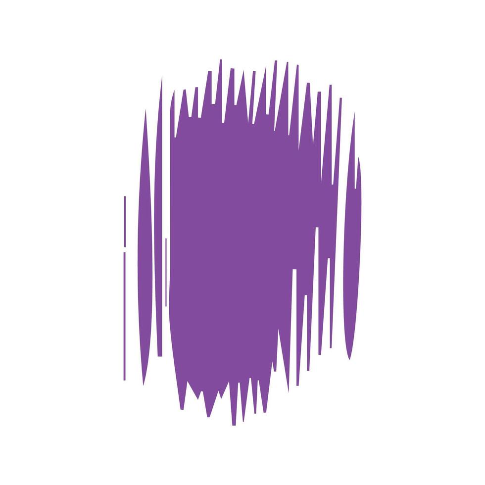 Purple ink brush strokes isolated on white background. Grunge graphic elements. Dirty texture banners. Ink splatters. vector
