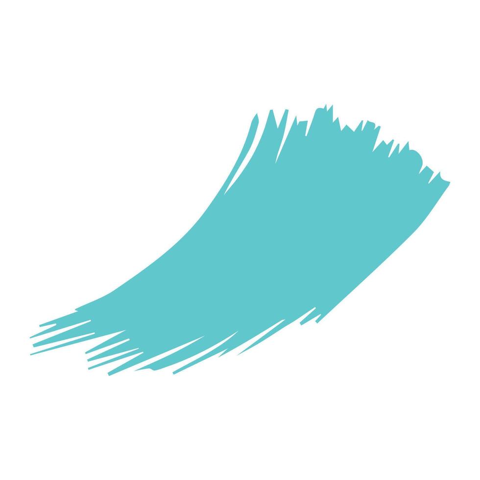 Blue ink brush strokes isolated on white background. Grunge graphic elements. Dirty texture banners. Ink splatters. vector